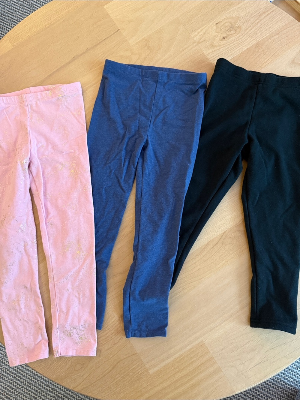 3-pack 5T girls leggings, never worn bundle